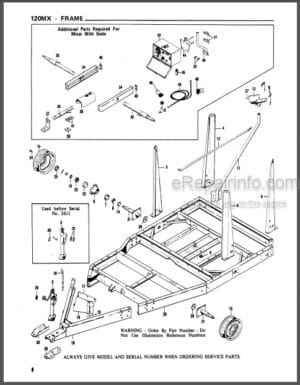 Photo 2 - Gehl 120MX Service Parts Manual Mix-All Mixer 901533