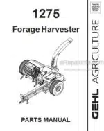 Photo 3 - Gehl 1275 Parts Manual Forage Harvester 908010