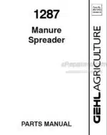 Photo 4 - Gehl 1287 Parts Manual Manure Spreader 907543