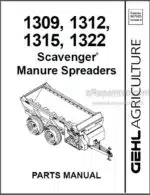 Photo 3 - Gehl 1309 1312 1315 1322 Parts Manual Scavenger Manure Spreaders 907503