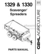 Photo 4 - Gehl 1329 1330 Parts Manual Scavenger Spreaders 907523