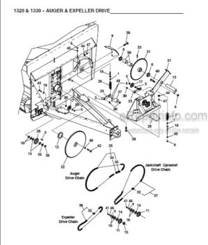 Photo 6 - Gehl 1540 1580 Parts Manual Forage Blower 907570