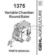 Photo 4 - Gehl 1375 Parts Manual Variable Chamber Round Baler 908172