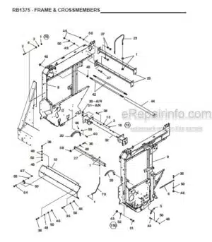 Photo 6 - Gehl 1840 Parts Manual Forage Box Chassis Units 909861