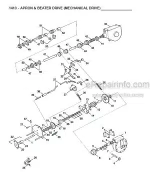 Photo 7 - Gehl 1410 Parts Manual Manure Spreader Mechanical & Hydraulic Drive 908045