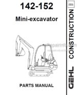 Photo 3 - Gehl 142 152 Parts Manual Mini Compact Excavator 908538