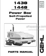 Photo 2 - Gehl 1438 1448 Parts Manual Power Box Self-Propelled Paver 913209