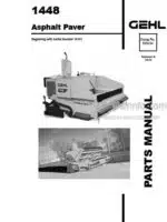 Photo 3 - Gehl 1448 Parts Manual Asphalt Paver 918214