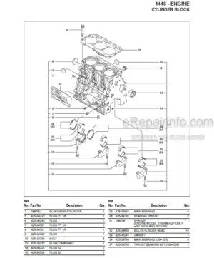 Photo 6 - Gehl HA1110 Parts Manual Hay Attachment 907551
