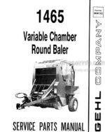 Photo 4 - Gehl 1465 Service Parts Manual Variable Chamber Round Baler 904113