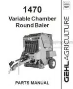 Photo 4 - Gehl 1470 Parts Manual Variable Chamber Round Baler 908006