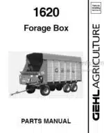 Photo 4 - Gehl 1620 Parts Manual Forage Box 909862