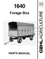 Photo 4 - Gehl 1640 Parts Manual Forage Box 909860