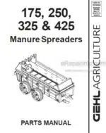 Photo 4 - Gehl 175 250 325 425 Parts Manual Manure Spreader 908042
