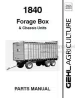 Photo 4 - Gehl 1840 Parts Manual Forage Box Chassis Units 909861