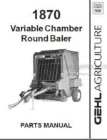 Photo 4 - Gehl 1870 Parts Manual Variable Chamber Round Baler 908007