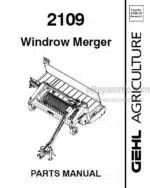 Photo 4 - Gehl 2109 Parts Manual Windrow Merger 918016