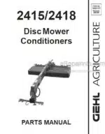 Photo 4 - Gehl 2415 2418 Parts Manual Disc Mower Conditioner 908177