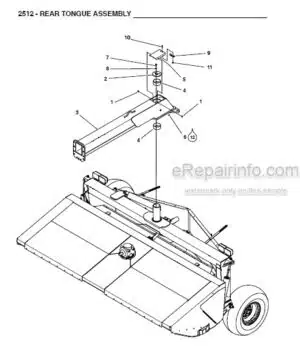 Photo 3 - Gehl 2512 Parts Manual Impeller Disc Mower Conditioner 909872