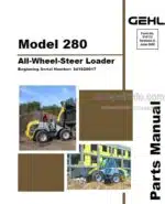Photo 4 - Gehl 280 Parts Manual All Wheel Steer Loader 918113