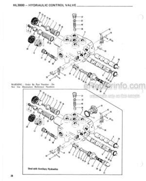 Photo 4 - Gehl 3000 Series HL3000 Service Parts Manual Skid-Steer Loader 901939
