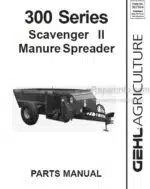 Photo 4 - Gehl 300 Series Scavenger II-309 312 315 322 Parts Manual Manure Spreader 907504