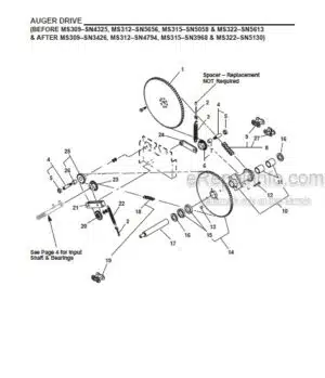 Photo 12 - Gehl 300 Series Scavenger II-309 312 315 322 Parts Manual Manure Spreader 907504