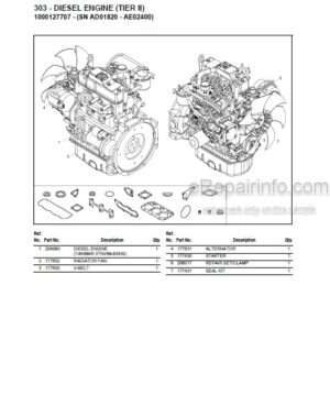 Photo 6 - Gehl 480T Parts Manual All Wheel Steer Loader 918119