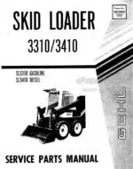 Photo 3 - Gehl 3310 3410 Service Parts Manual Skid Loader 903464