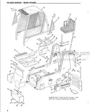 Photo 2 - Gehl 4000 Series HL4300 HL4500 HL4600 HL4700 Service Parts Manual Skid Steer Loader 902578