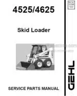 Photo 3 - Gehl 4525 4625 Service Parts Manual Skid Loader 907263