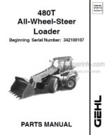 Photo 4 - Gehl 480T Parts Manual All Wheel Steer Loader 918119