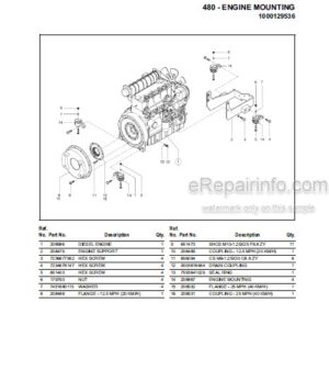 Photo 9 - Gehl 480 Parts Manual All Wheel Steer Loader 918116
