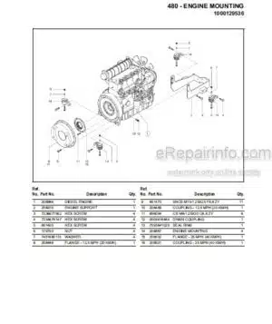 Photo 10 - Gehl 480 Parts Manual All Wheel Steer Loader 918116