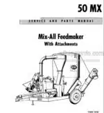 Photo 4 - Gehl 50MX Service And Parts Manual Mix-All Feedmaker With Attachments 1843K