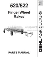 Photo 3 - Gehl 520 522 Parts Manual Finger Wheel Rakes 906157