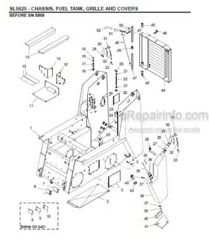 Photo 6 - Gehl 1309 1312 1315 1322 Parts Manual Scavenger Manure Spreaders 907503