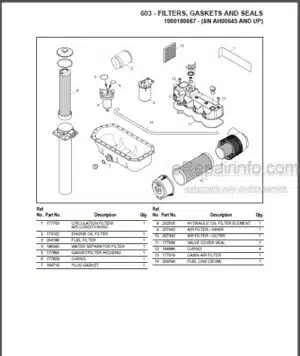 Photo 7 - Gehl CTL65 Parts Manual Compact Track Loader 917294