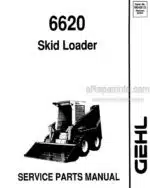 Photo 4 - Gehl 6620 Service Parts Manual Skid Loader 904513