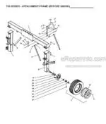 Photo 2 - Gehl 700 Series Parts Manual Finger Wheel V-Rakes 909923