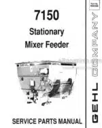 Photo 4 - Gehl 7150 Service Parts Manual Stationary Mixer Feeder 906068
