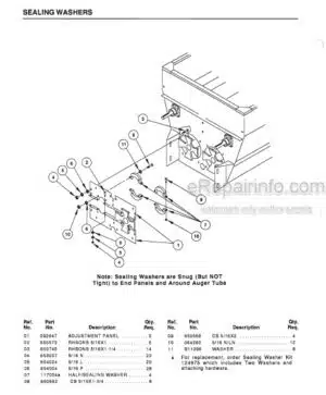 Photo 12 - Gehl 7150 Service Parts Manual Stationary Mixer Feeder 906068