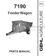 Photo 4 - Gehl 7190 Parts Manual Feeder Wagon 907554