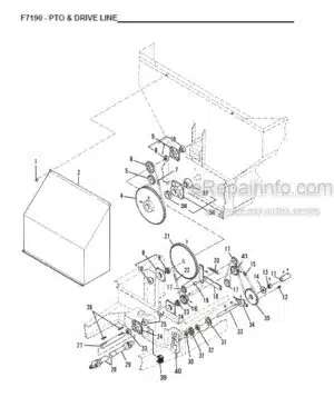 Photo 5 - Gehl 1438 1448 Parts Manual Power Box Self-Propelled Paver 913209