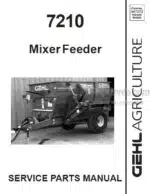 Photo 4 - Gehl 7210 Service Parts Manual Mixer Feeder 907072