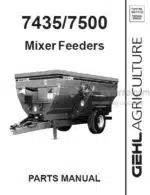 Photo 4 - Gehl 7435 7500 Parts Manual Mixer Feeder 907102