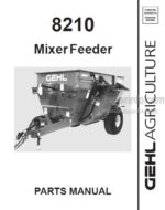 Photo 4 - Gehl 8210 Parts Manual Mixer Feeder 907095