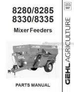 Photo 4 - Gehl 8280 8285 8330 8335 Parts Manual Mixer Feeder 909748