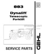 Photo 4 - Gehl 883 Dynalift Parts Manual Telescopic Forklift 907365