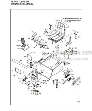 Photo 3 - Gehl AL140 Parts Manual Articulated Loader 918414